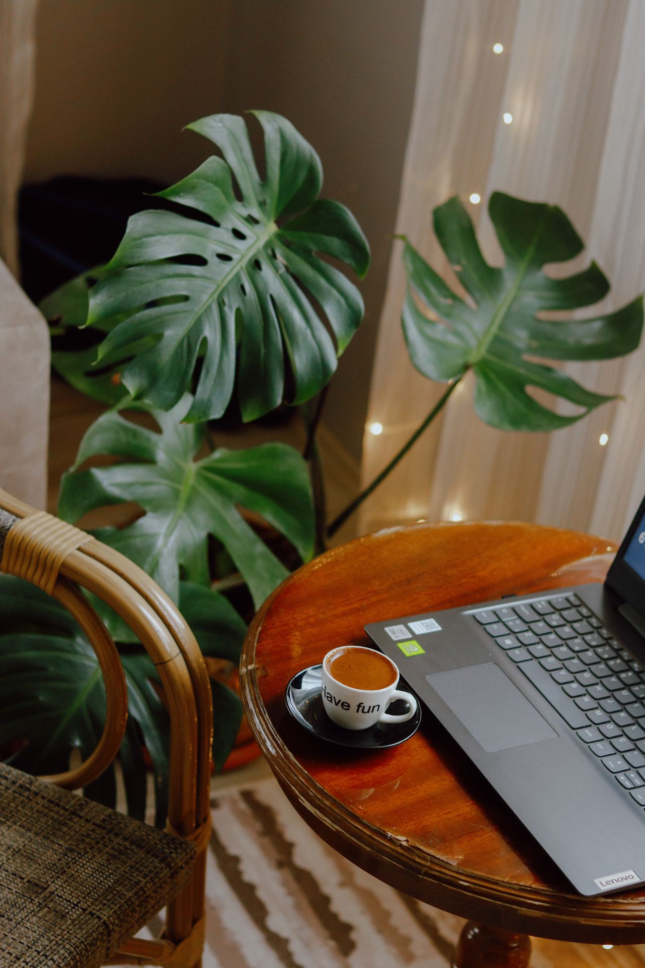 Quiet workspace with a local AI assistant